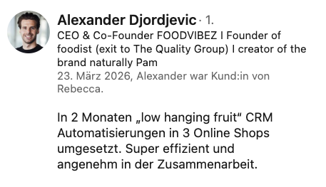 Feedback from Alexander Djordjevic